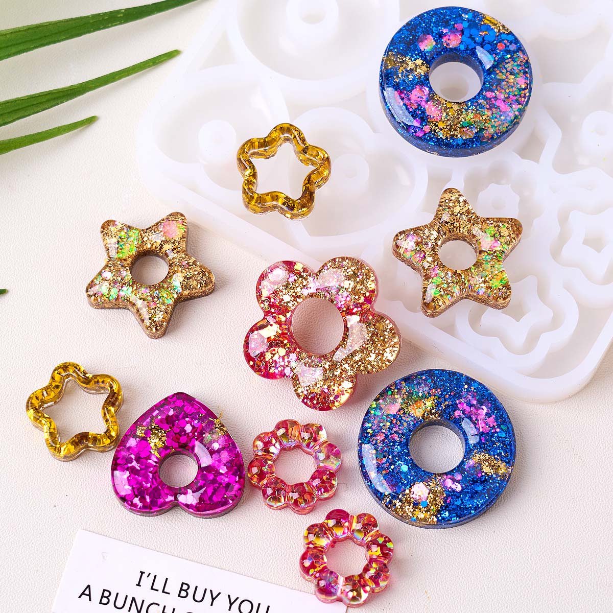 Resin Craft Ideas - Molde de silicone multifuncional para joias,