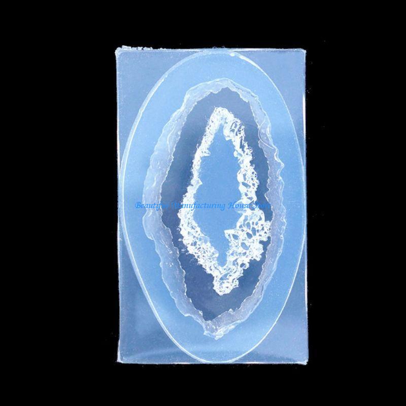 Geode Mold Silicone - E56a molde cluster rocha quartzo para