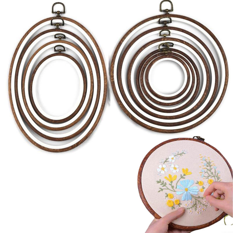 Wood Ring Blank - 10 pçs ferramenta de costura redonda