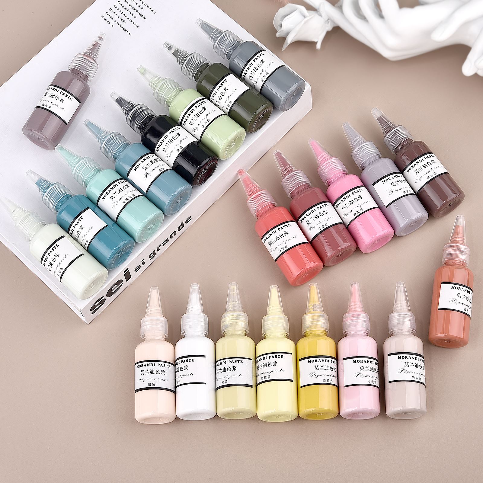 Resin Dye Alcohol - Cores Morandi Pigmentos Líquidos de Resina