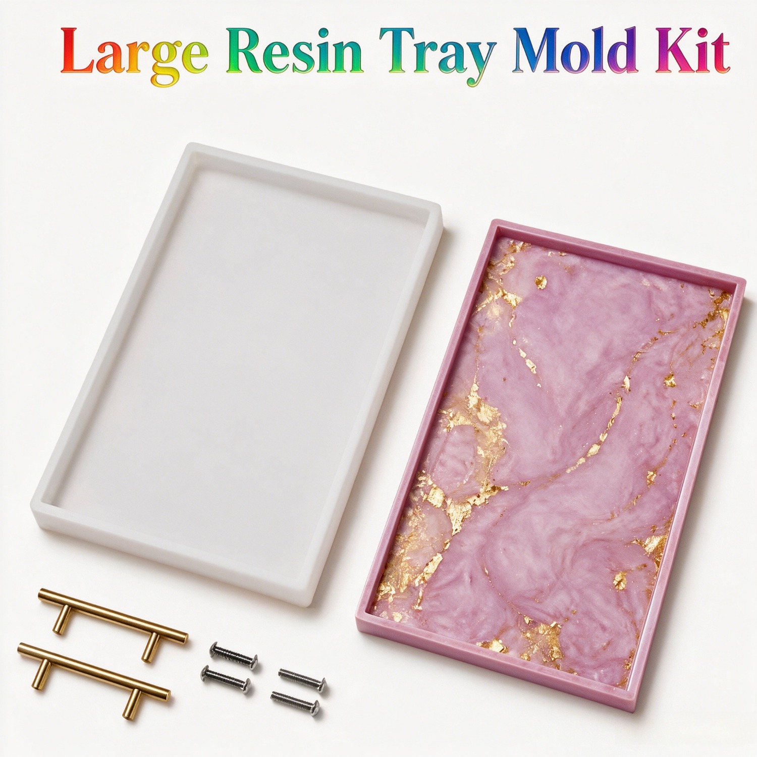 Silicone Mold Tray - Moldes de Silicone para Resina, Bandejas