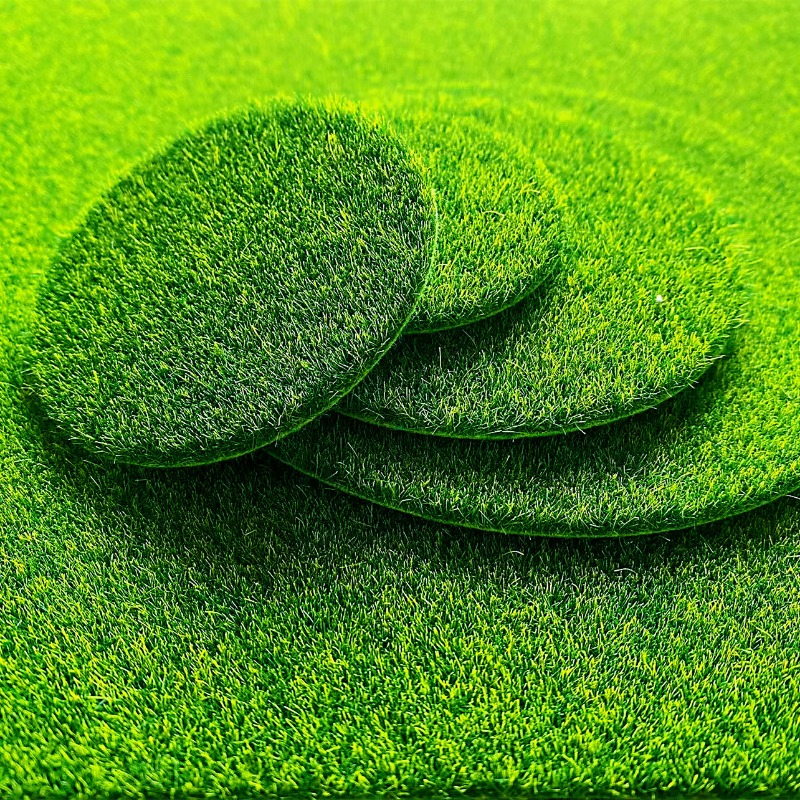 Terrarium Moss Art - 5/10 Peças de Musgo Artificial Redondo,