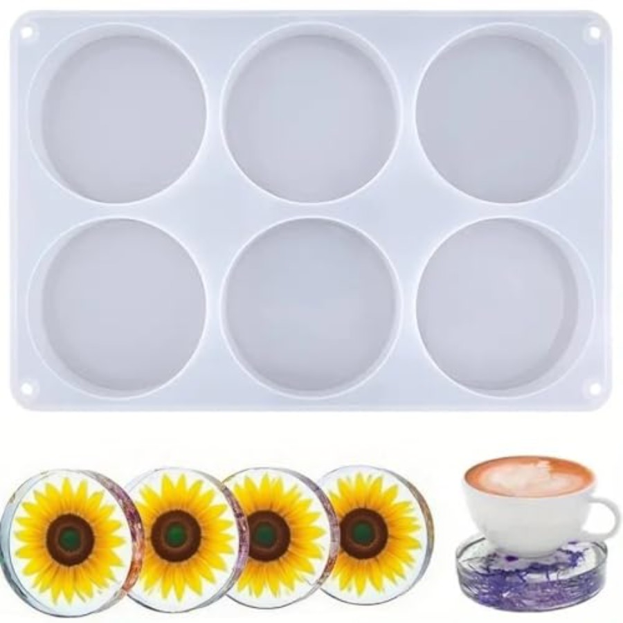 Flower Preservation Resin - Moldes de Silicone Redondos Profundos de
