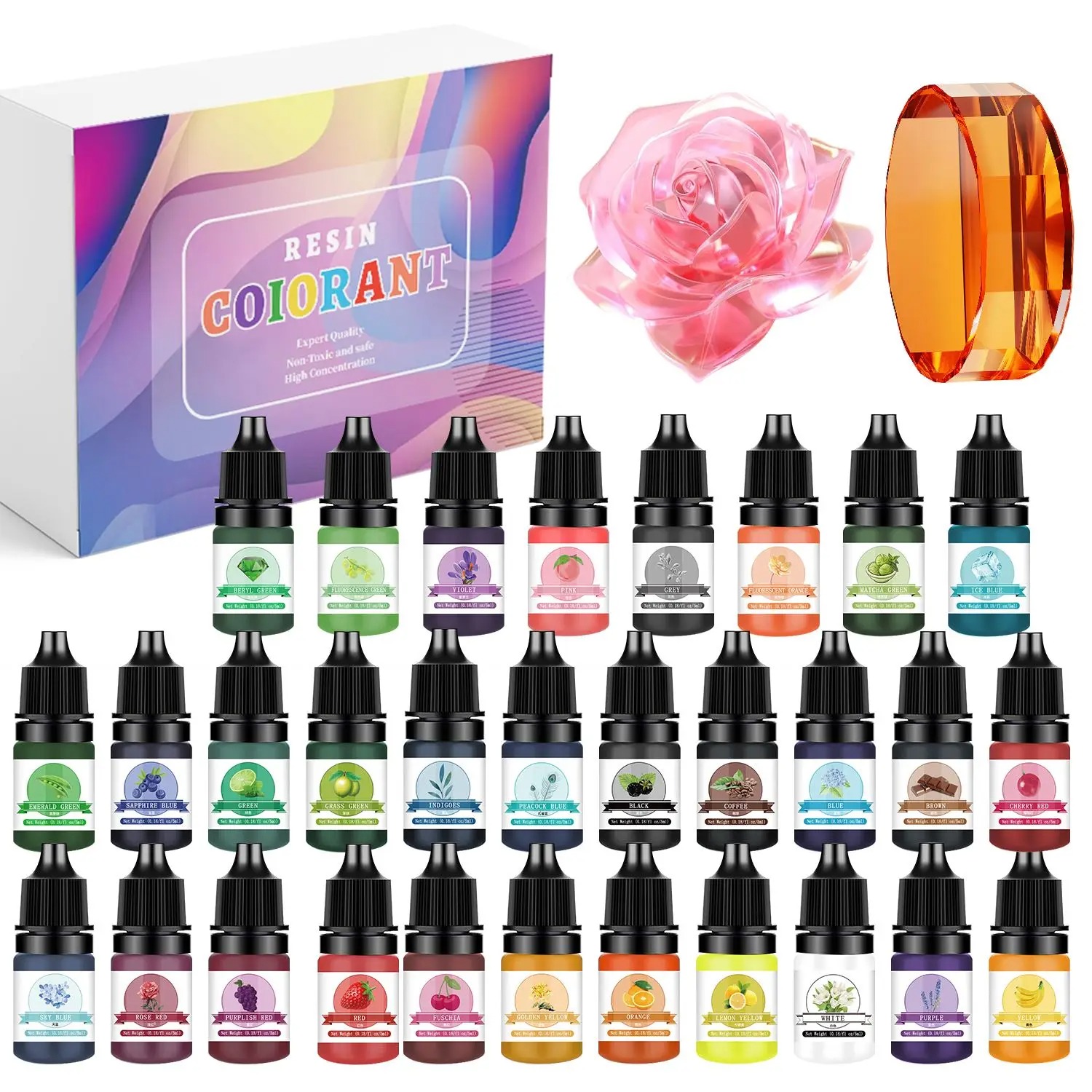 Resin Pigment Set - 30 cores 5ml kits de pigmento