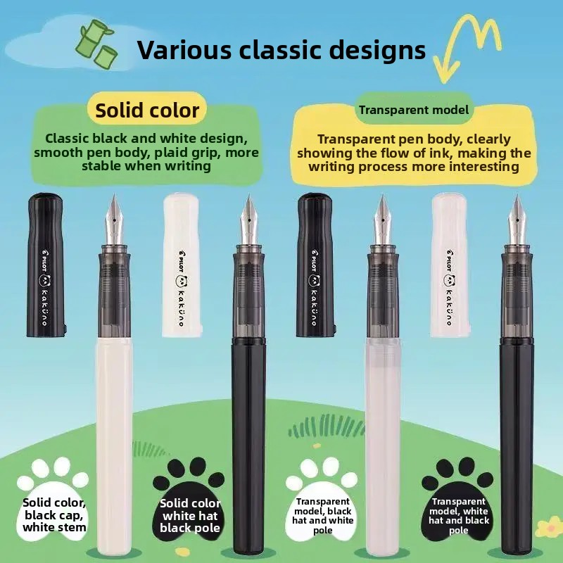 Resin Pigment Set - Caneta-tinteiro PILOT (Japão) Kakuno Panda Edição