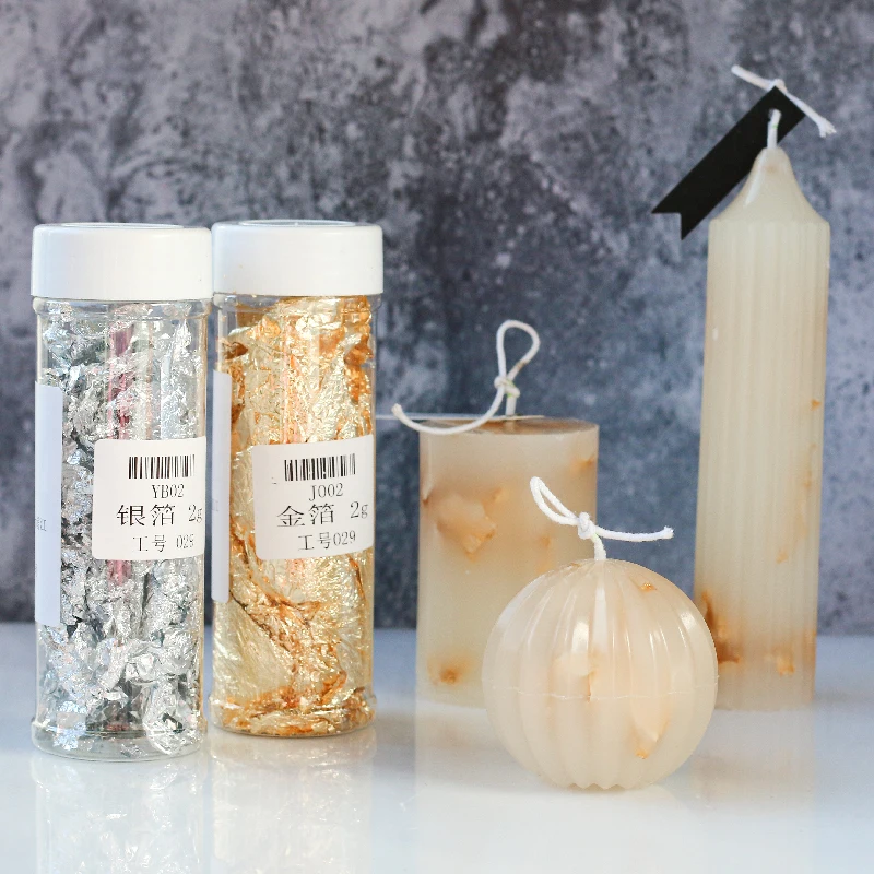 Gold Foil Flakes - Criativo Handmade Candle Making Materiais, DIY,