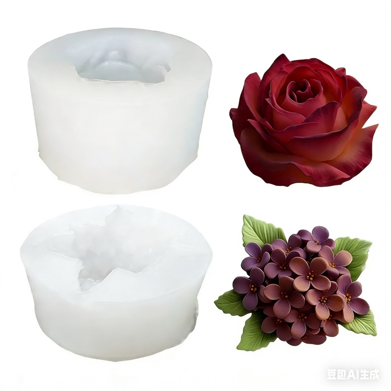 Resin Craft Ideas - 2 peças de moldes de silicone