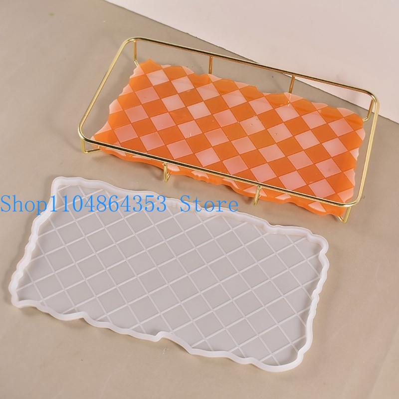 Serving Tray Mold - Bandeja xadrez 652f, moldes fundição resina