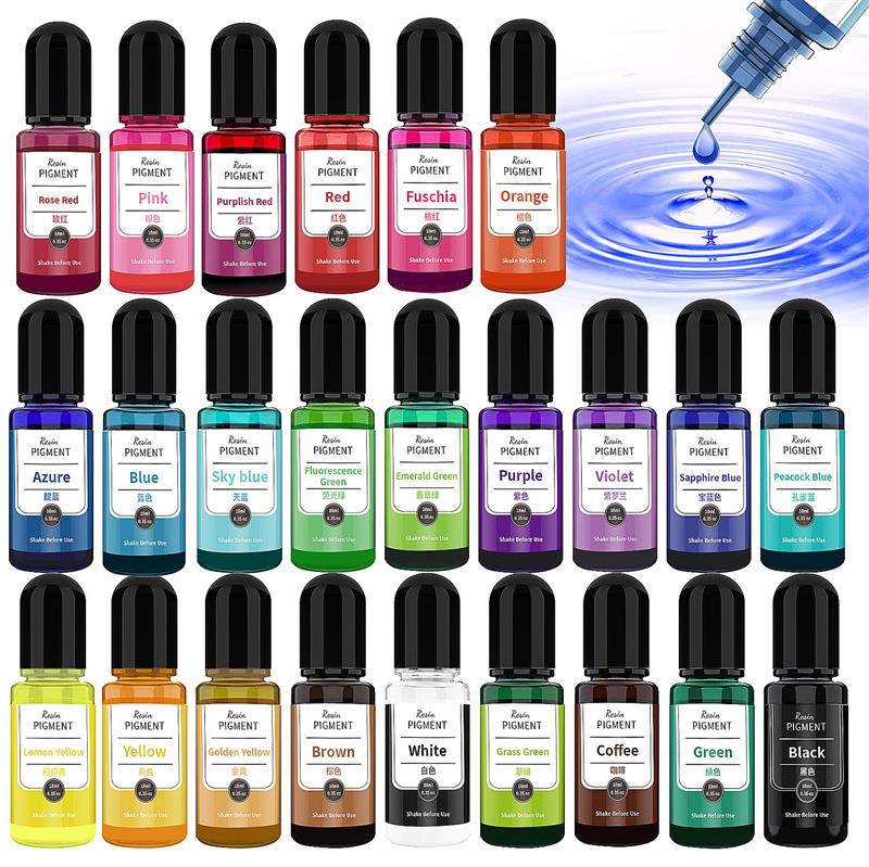 Resin Pigment Set - Álcool Resina Pigmento Art Ink, Corante
