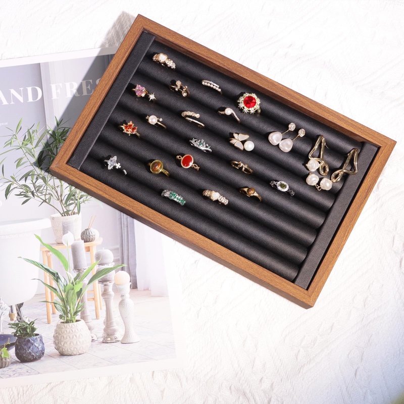 Bandeja de exibição de joias,  - Wood Ring Blank avaliação e preço