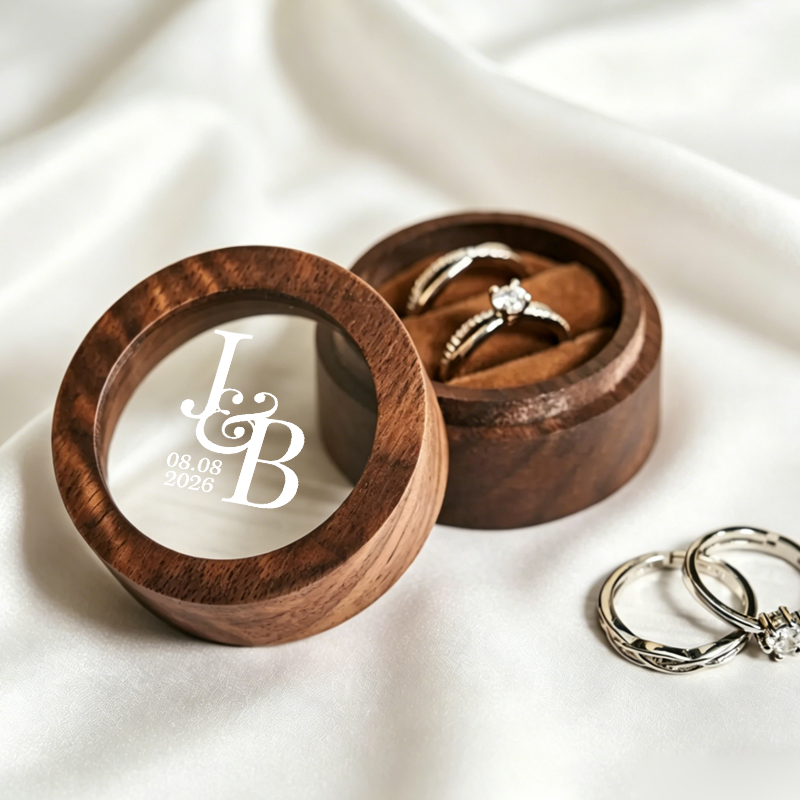 Caixa de Anel de Casamento Per - Wood Ring Blank avaliação e preço