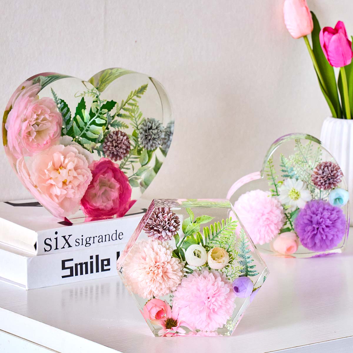 Molde de Silicone Grande em Fo - Flower Preservation Resin avaliação e preço