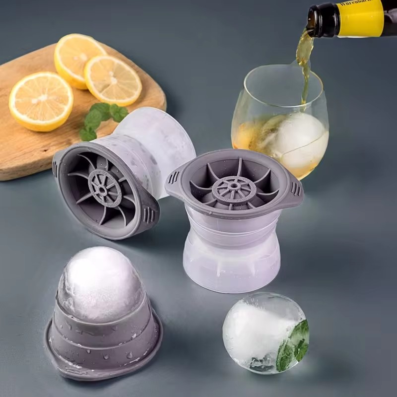 2 pçs silicone esférico cubo d - Silicone Mold Tray avaliação e preço