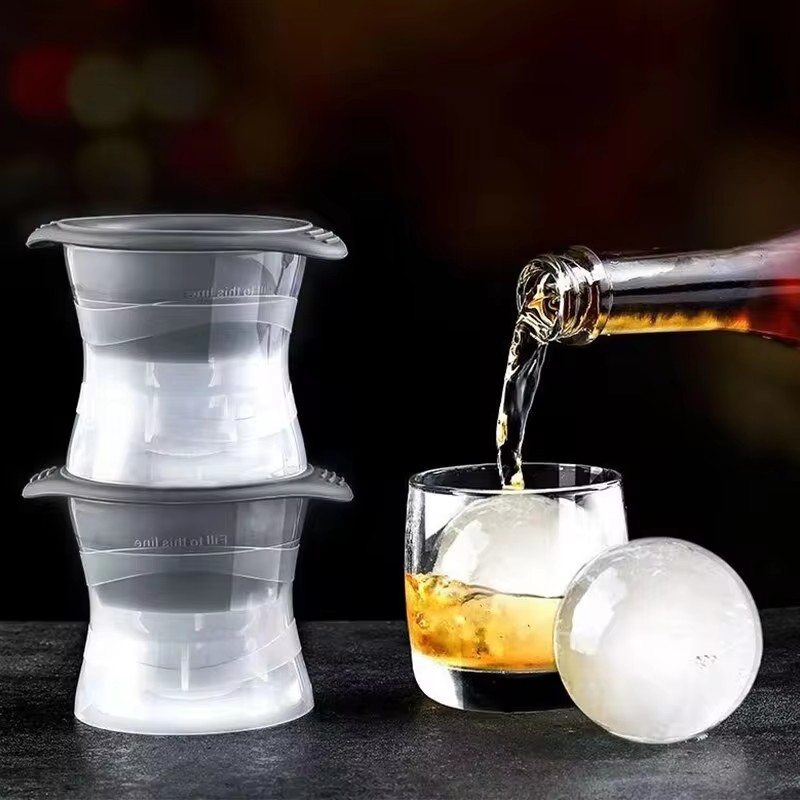 2 pçs silicone esférico cubo d - Silicone Mold Tray avaliação e preço