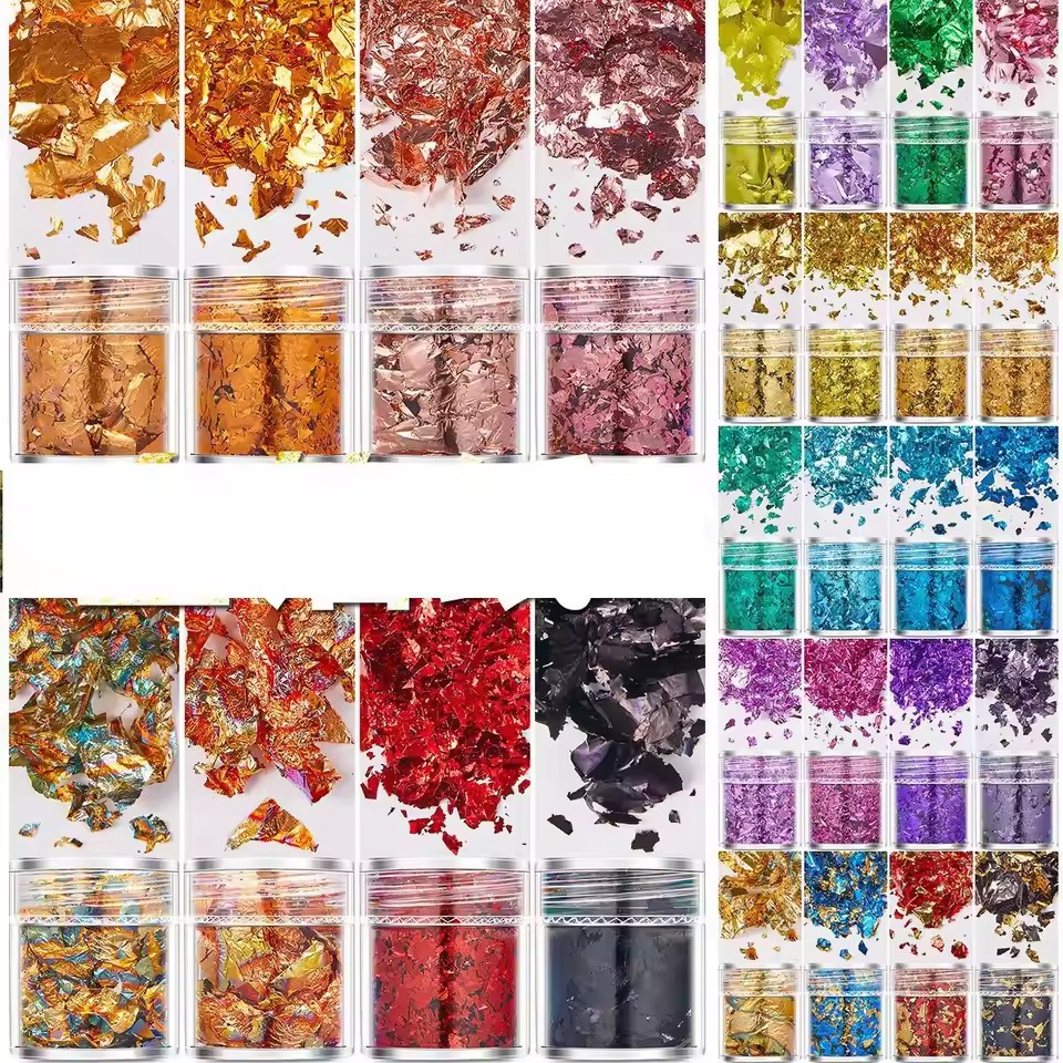 Conjunto de 4 Peças de Papel M - Gold Foil Flakes avaliação e preço
