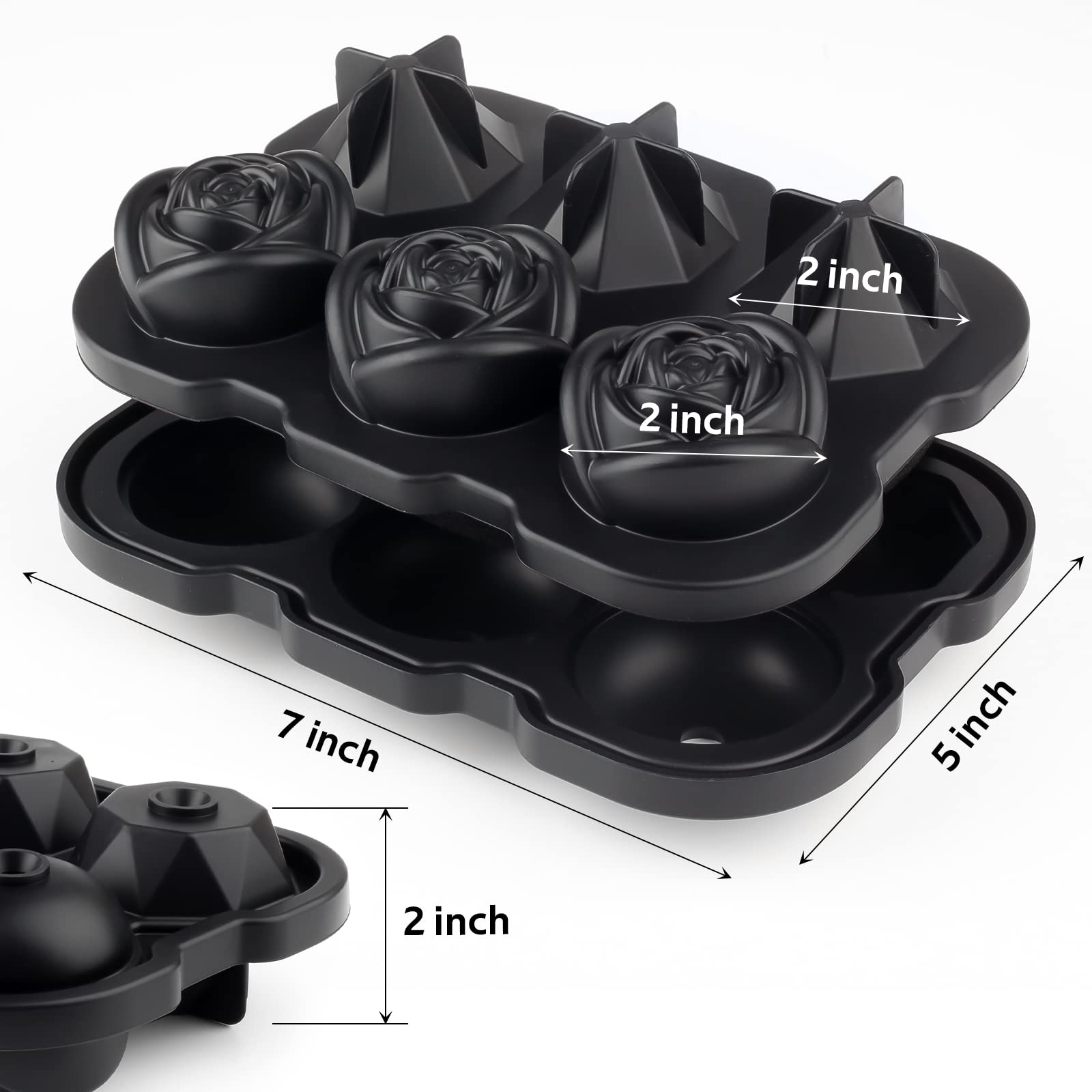 Forma de Gelo em Silicone em F - Silicone Mold Tray avaliação e preço