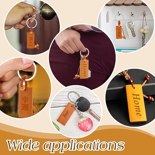 50 peças etiquetas de madeira  - Wood Ring Blank avaliação e preço