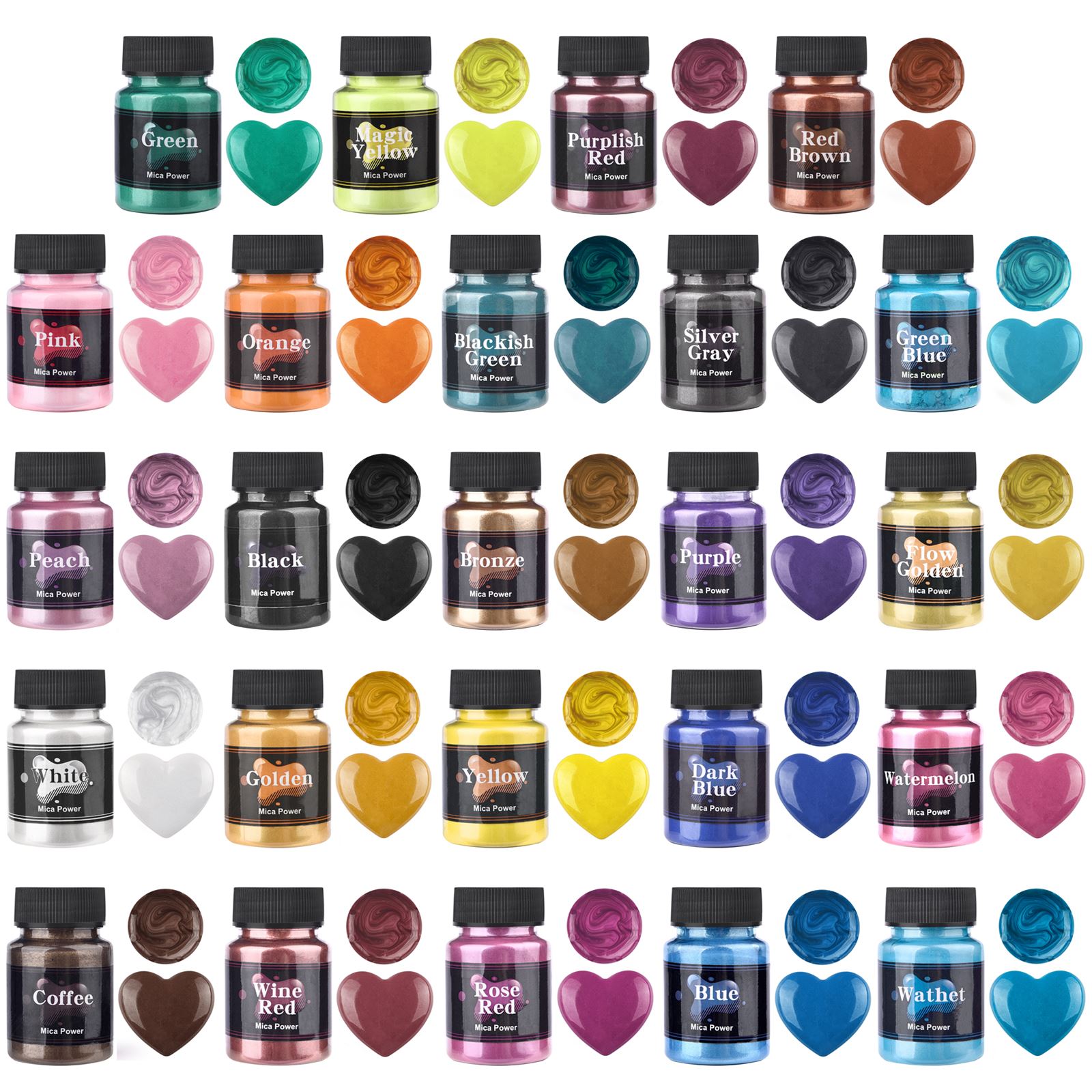 50ml 24 cores resina pérola pó - Resin Pigment Set avaliação e preço