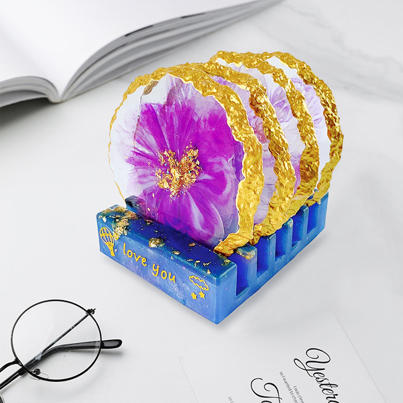 Dm413 drusy coaster resina mol - Geode Mold Silicone avaliação e preço