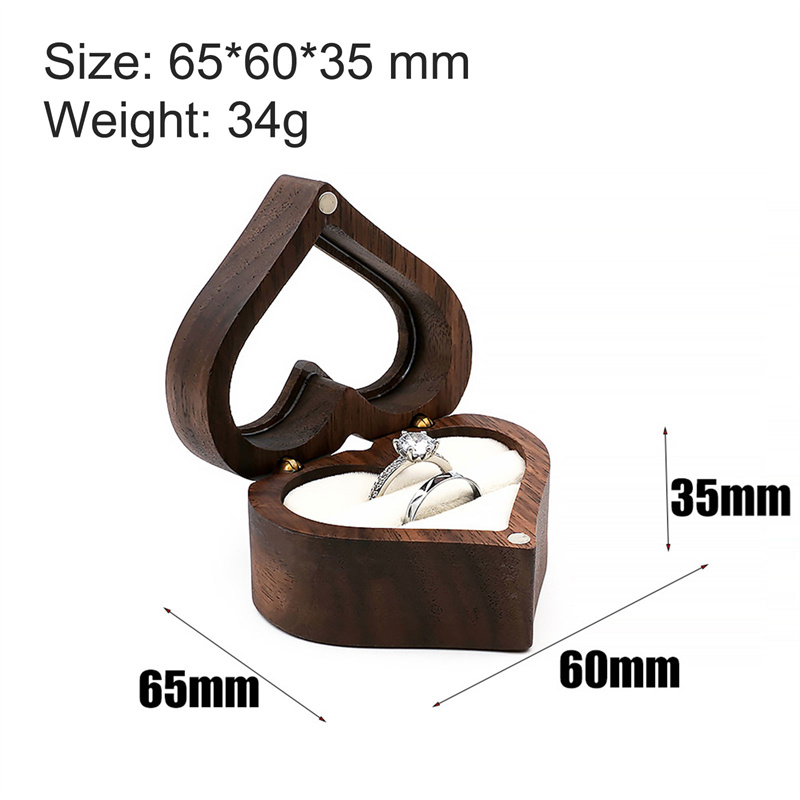 Caixa de anel de madeira de no - Wood Ring Blank avaliação e preço