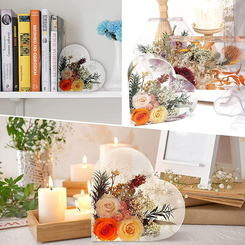 Molde de resina epóxi de coraç - Flower Preservation Resin avaliação e preço