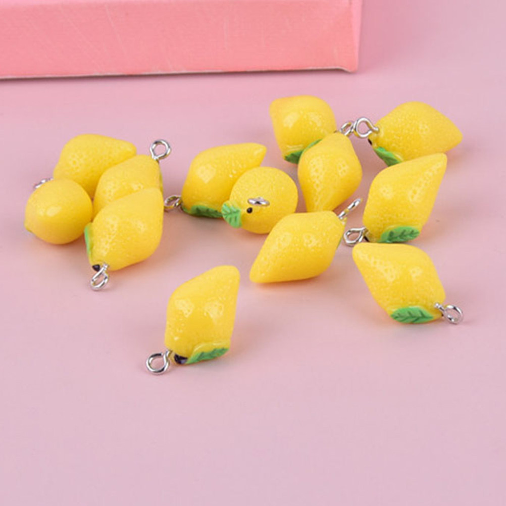 20 Peças de Pingentes de Limão - Resin Crafts Diy avaliação e preço