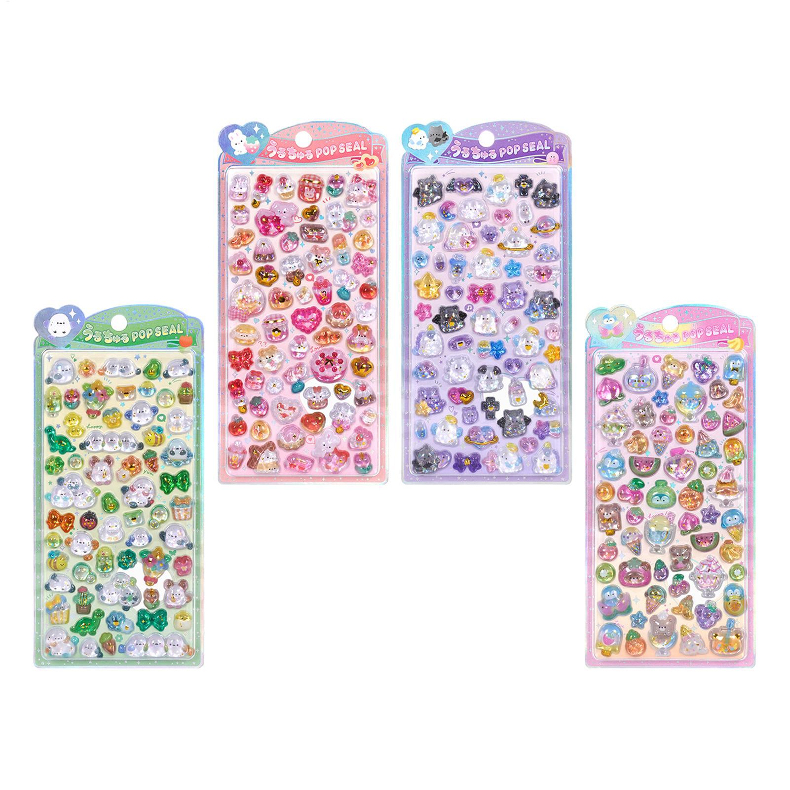 Pacote de adesivos fofos 3d gl - Resin Glitter Pack avaliação e preço