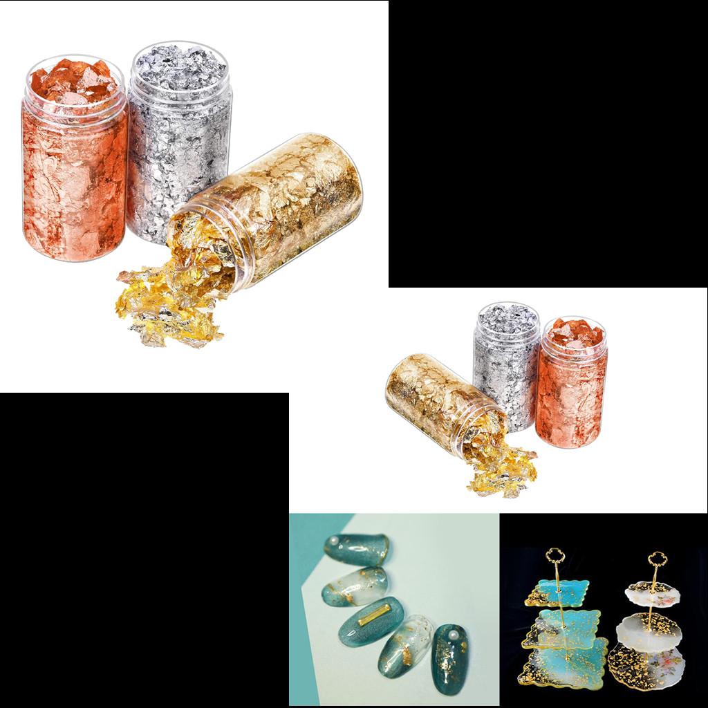 6 Peças de Adesivos de Papel c - Gold Foil Flakes avaliação e preço