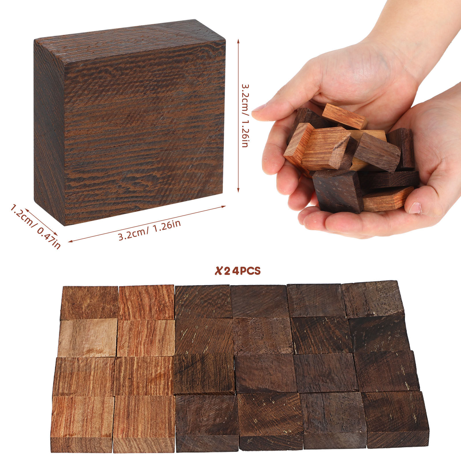24 Peças de Anéis de Madeira N - Wood Ring Blank avaliação e preço
