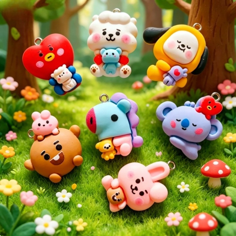 7 peças de pingentes de resina - Resin Crafts Diy avaliação e preço