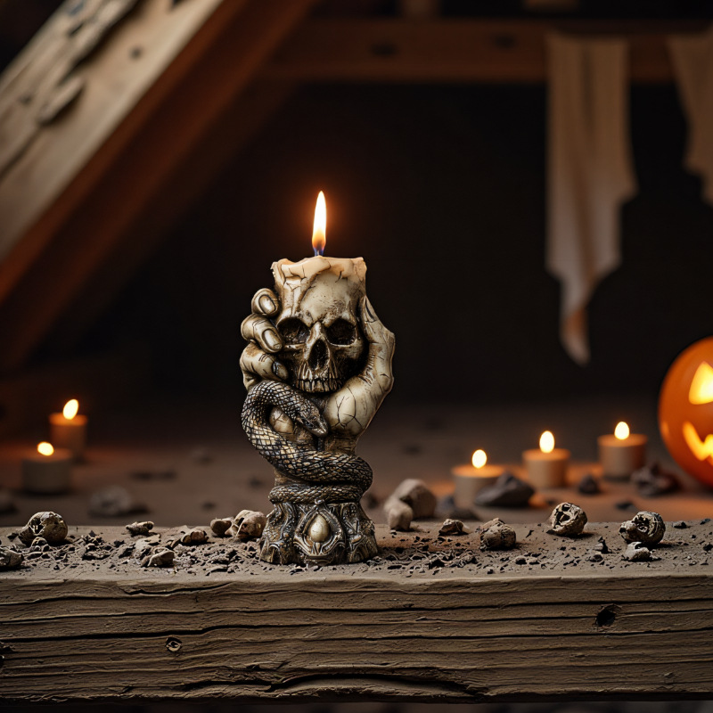 Halloween crânio aroma vela mo - Resin Craft Workshop avaliação e preço
