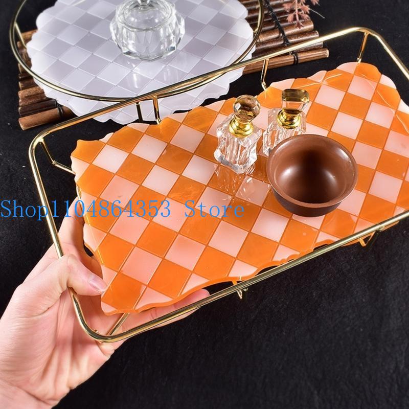 Bandeja xadrez 652f, moldes fu - Serving Tray Mold avaliação e preço