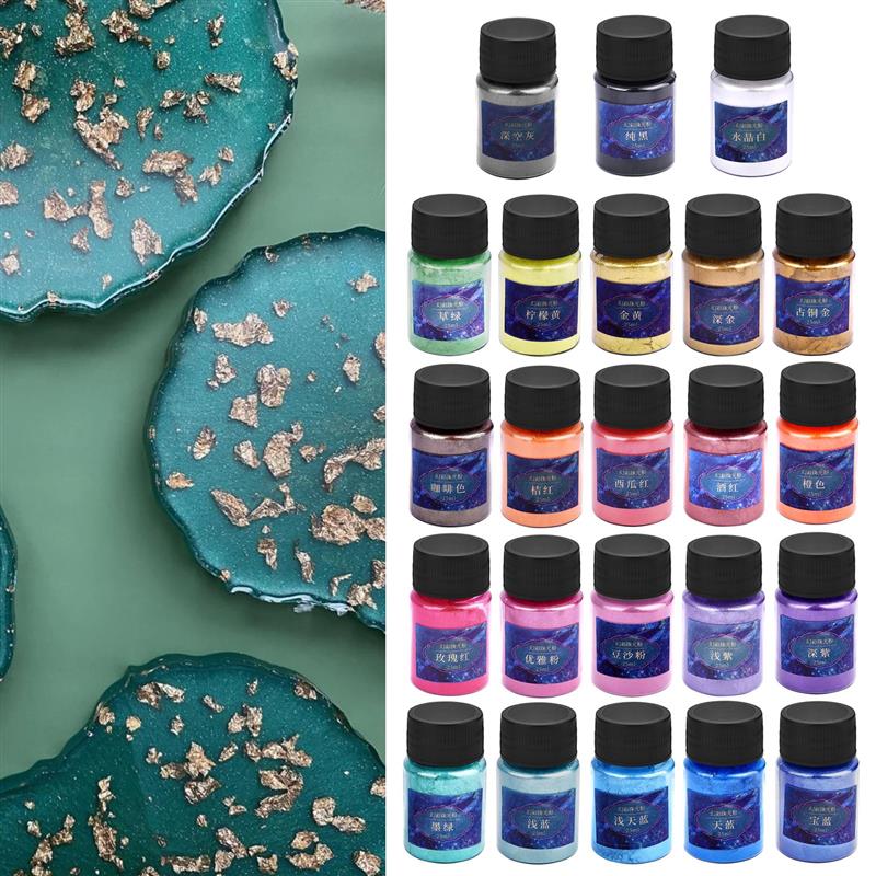 Epoxy Resina Dye Set, Mica Em  - Resin Pigment Set avaliação e preço