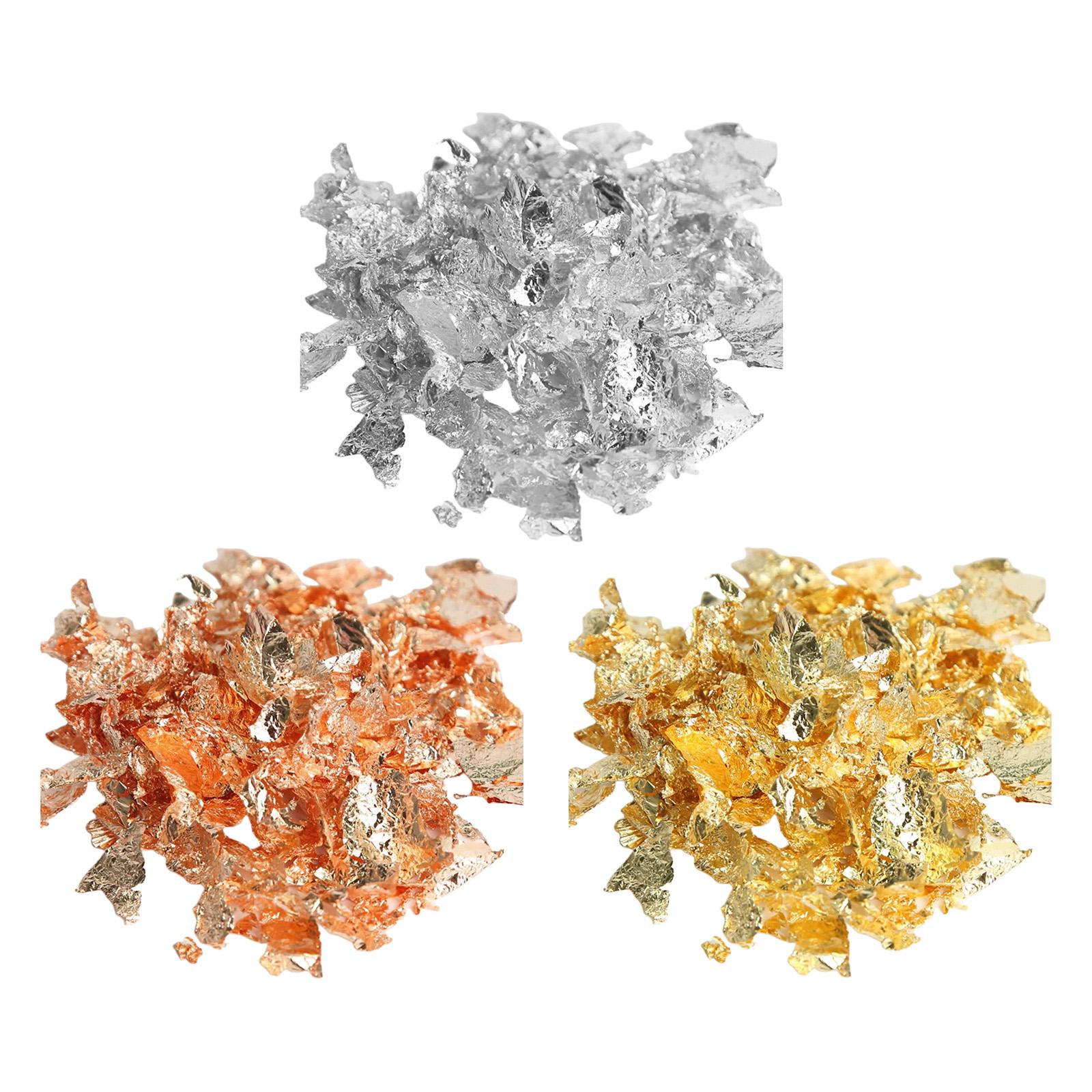 Floco metálico, flocos de ouro - Gold Foil Flakes avaliação e preço