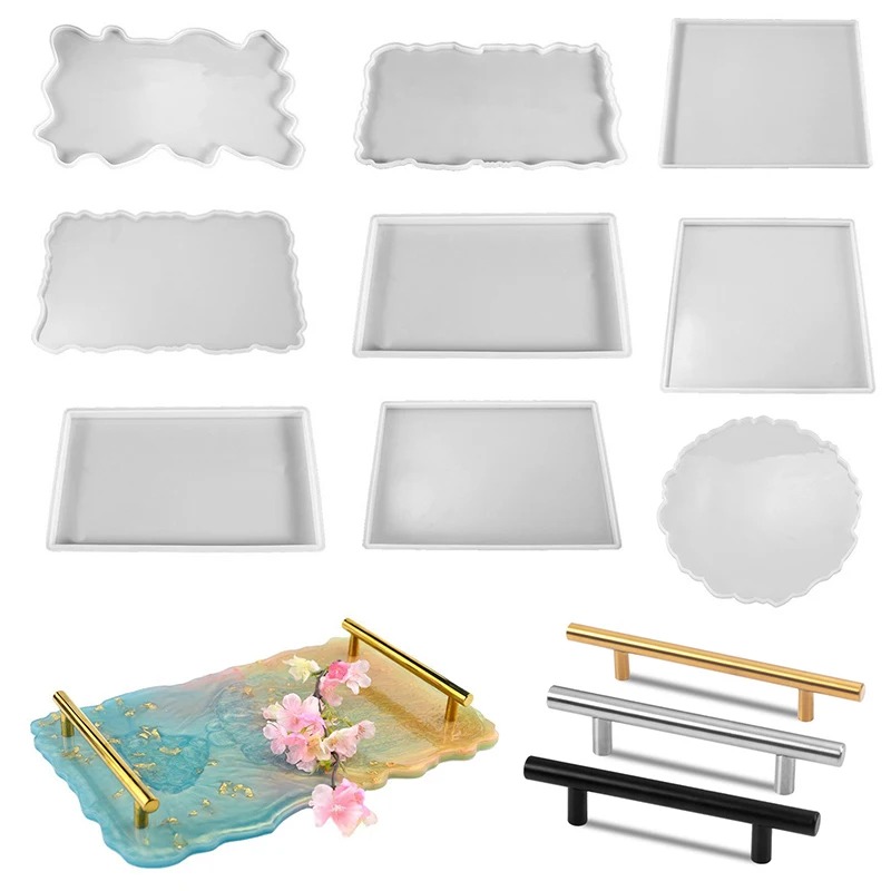 Bandeja de resina epóxi molde  - Silicone Mold Tray avaliação e preço