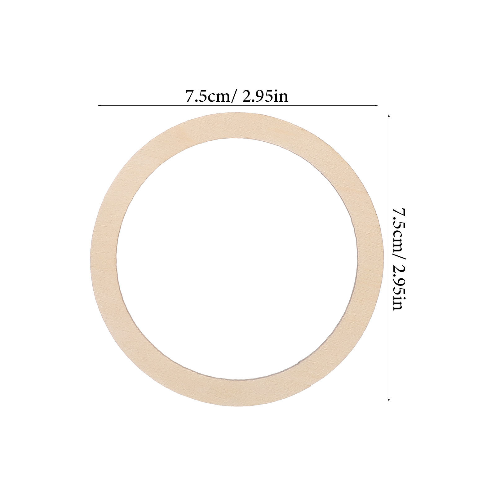 20 Peças de Círculos de Madeir - Wood Ring Blank avaliação e preço