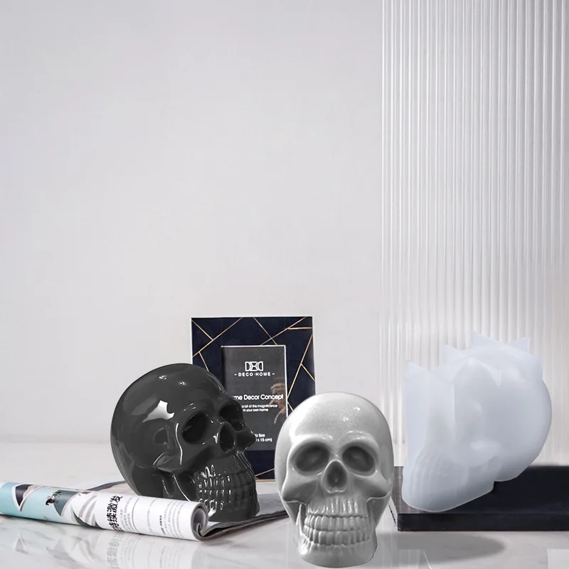 3D Crânio Silicone Vela Moldes - Resin Craft Ideas avaliação e preço