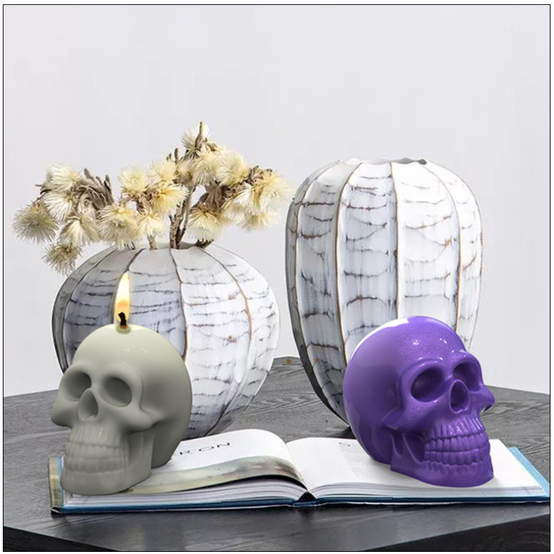 3D Crânio Silicone Vela Moldes - Resin Craft Ideas avaliação e preço